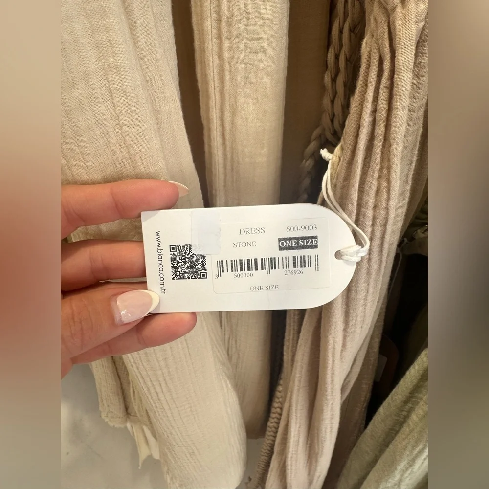 ISO beige Braided Strap Dress - Picture 3 of 4